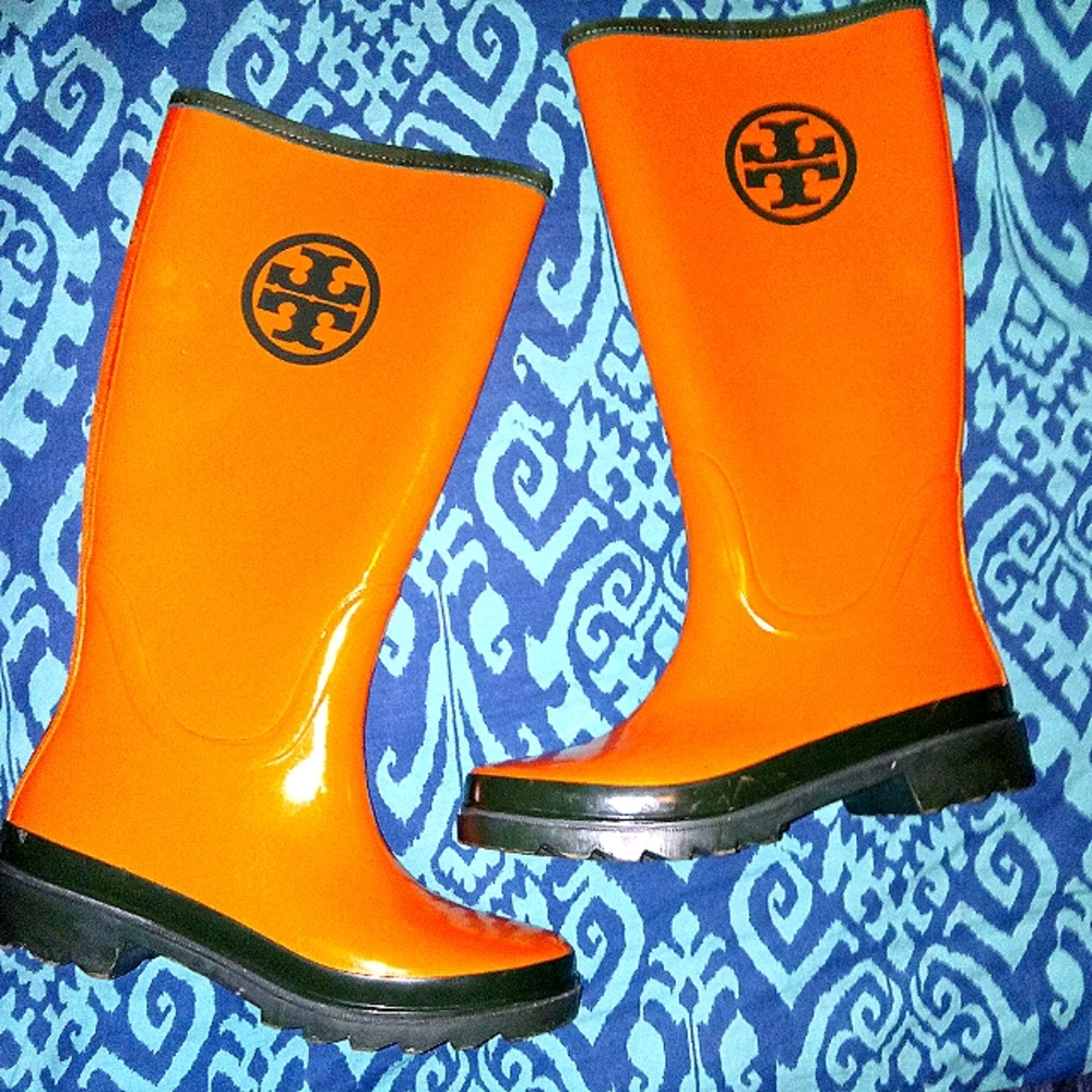 Tory Burch Army Green & Orange